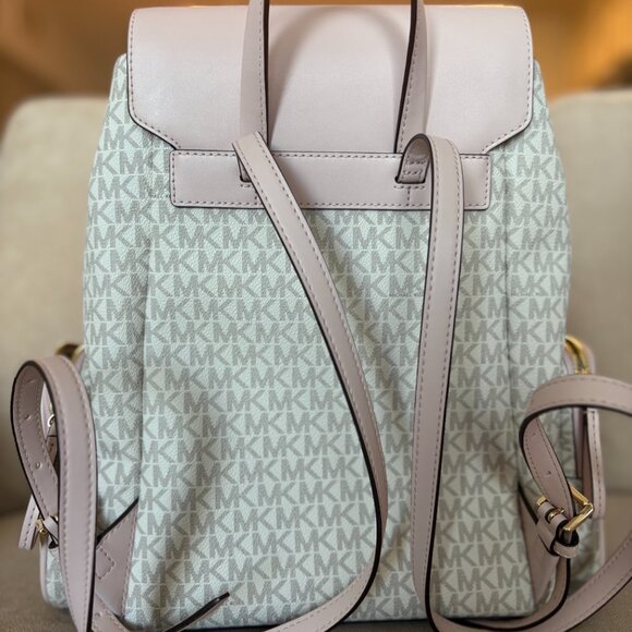 MK Jet Set Backpack in Blush Pink - Picture 3 of 5